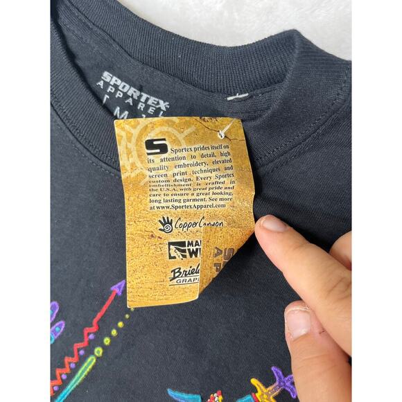 NWT Y2k Sportex Apparel Sz M Kokopelli Capitol Reef Utah National Park Tribal - Picture 5 of 5